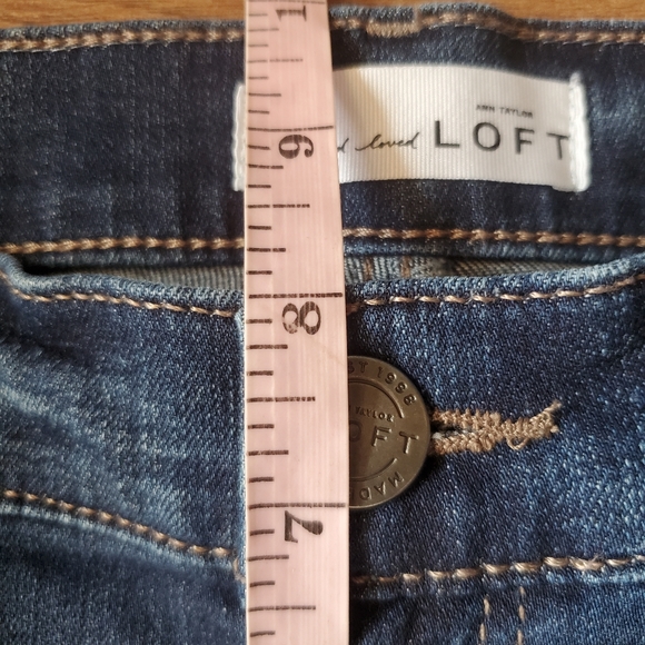 LOFT Size 27 Skinny Crop Low Rise Jeans - Picture 8 of 9